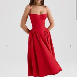 House of CB Scarlet A-Line Midi Dress (cup sizes D-E)